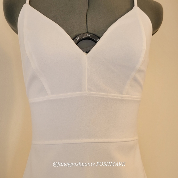 EXPRESS fully lined, structured, hidden zipper adjustable quality strap dress - Picture 14 of 16